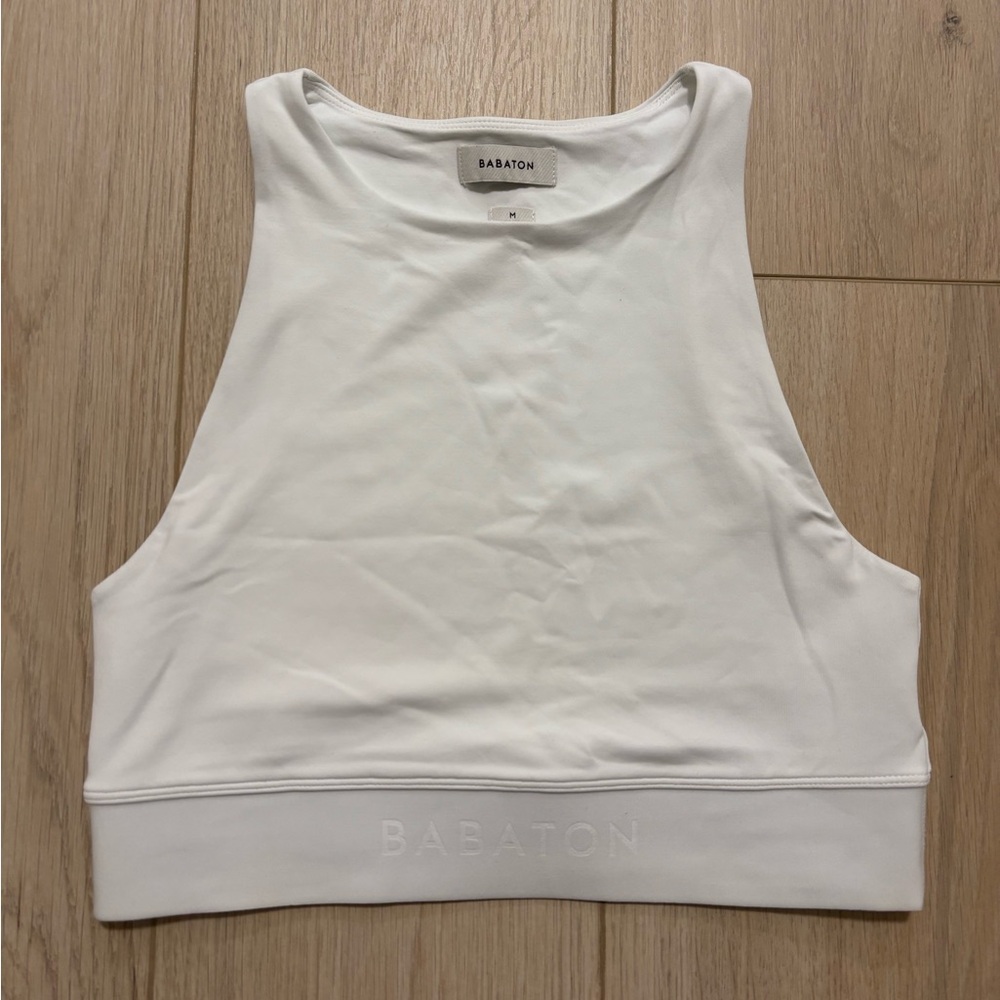 Aritzia Babaton Walter Contour Tank White size Medium